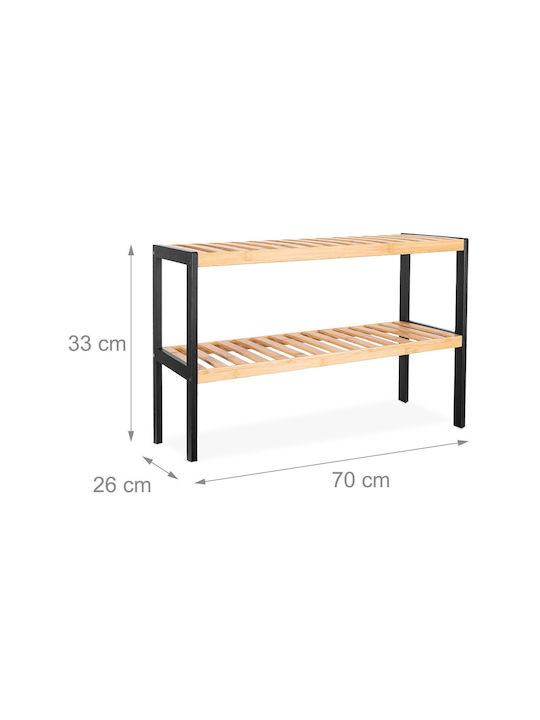 Organizator Pantofi din Bambus 70x26x33cm