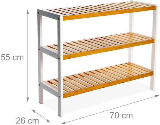 Schuhorganisator aus Bambus 70x26x55cm