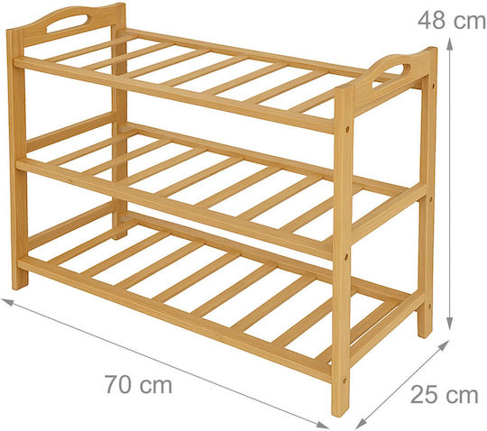 Organizator Pantofi din Bambus 70x25x48cm