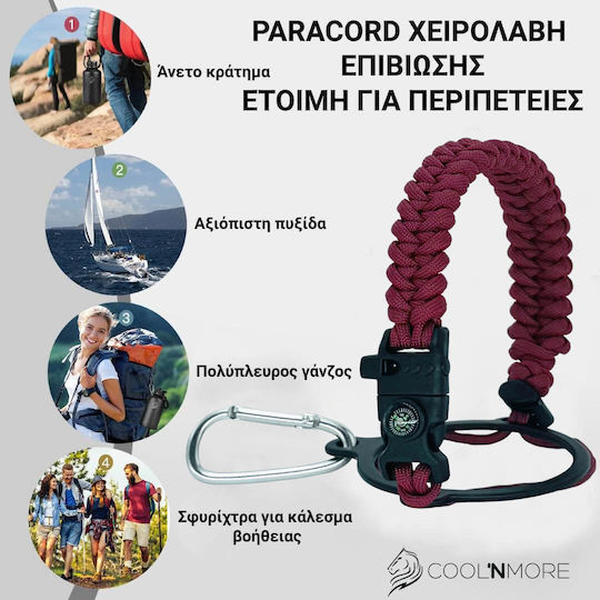 Cool'NMore Термос Бутилка От Неръждаема Стомана Без BPA 1 л Vibe Със Сламка, Дръжка, Мундщук И Примка