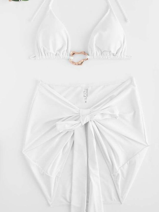 Swimsuit with Openings White