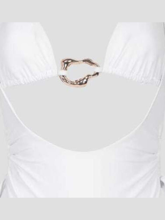 Swimsuit with Openings White