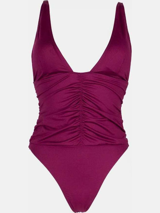 Costum De Baie Întreg Bordo
