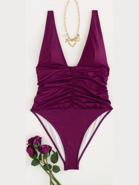 Costum De Baie Întreg Bordo