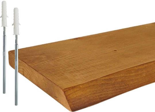 Стенен Рафт Кафяв Цвят 70x22x3см