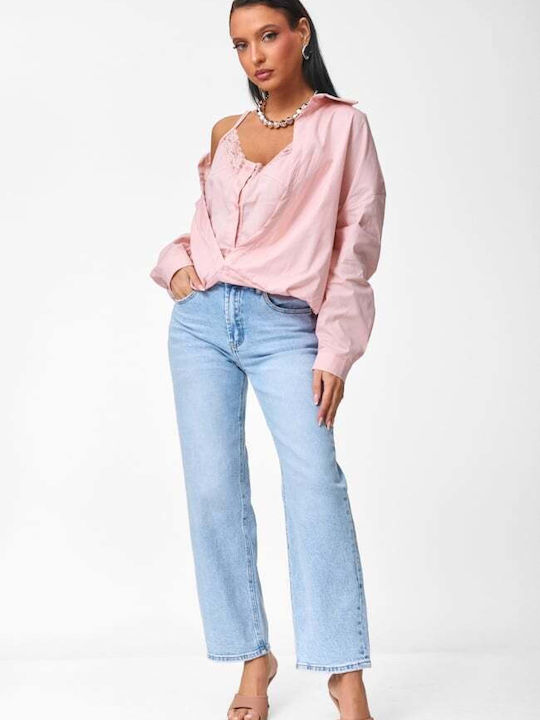 Long Sleeve Women's Shirt Pink