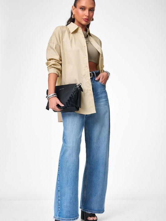 Long Sleeve Women's Shirt Beige Dark