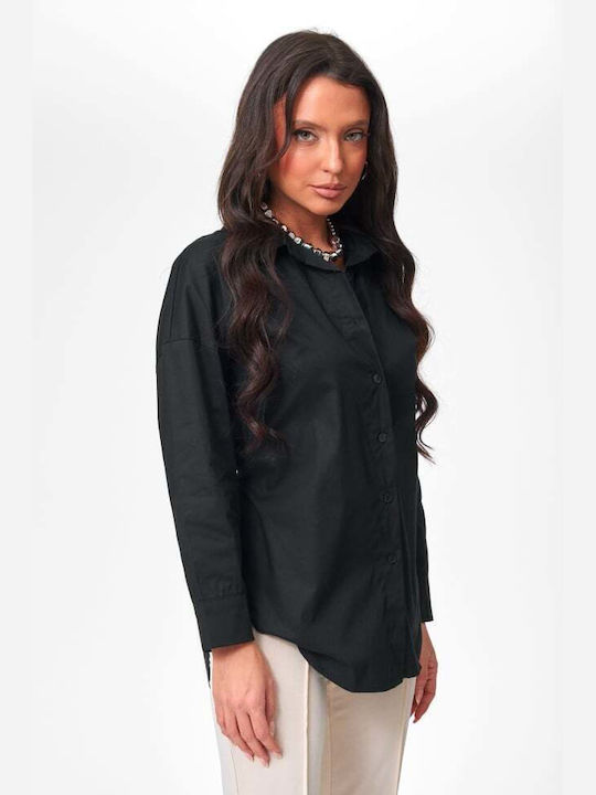 Long Sleeve Women's Shirt Black