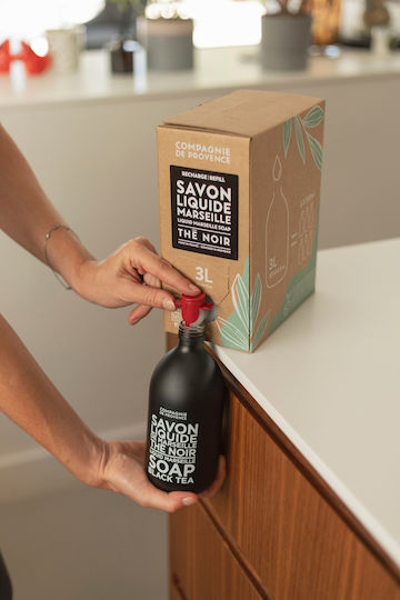Compagnie De Provence Black Tea Ανταλλακτικό Αφρόλουτρο με Βούτυρο Καριτέ & Άρωμα Καρύδα 3000ml