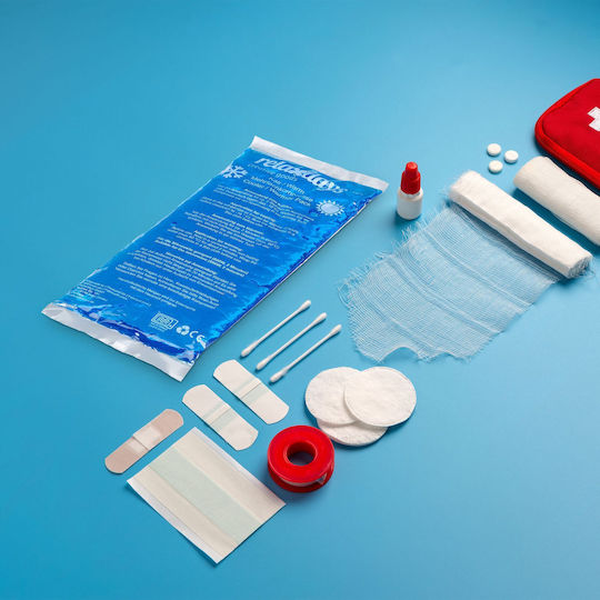 Relaxdays Set 4 Cold Gel Packs White Blue 1x29x12 Cm