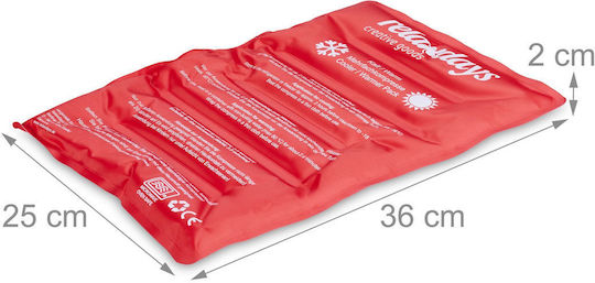 Wiederverwendbares Gel-Kühlpack Wärmekompresse Relaxdays Rote 2x25x36cm