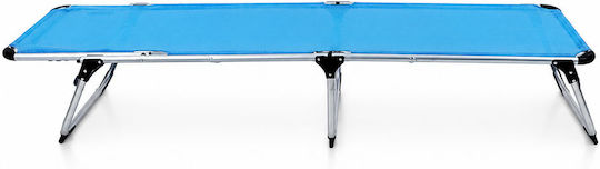 Ankor Beach Sunbed Light Blue Foldable Aluminum 200x60x35.5cm