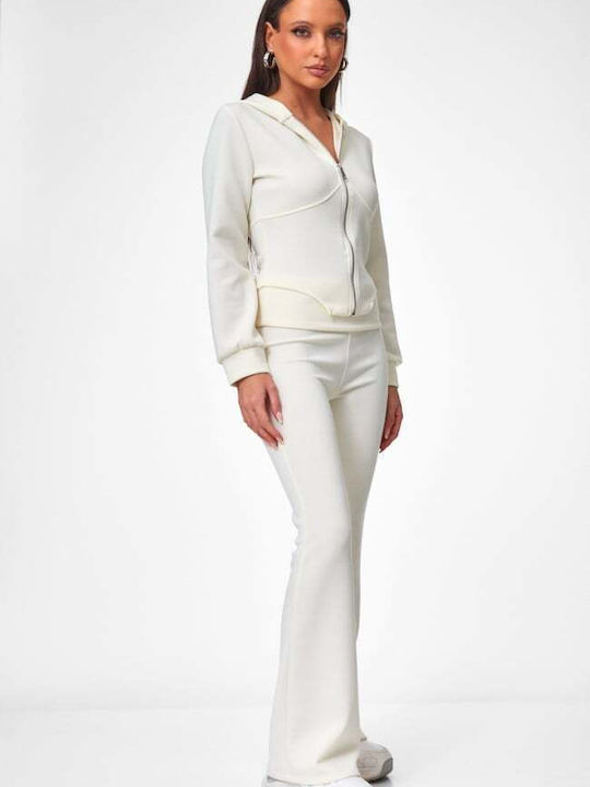 Women's Sweatpants Ecru Set