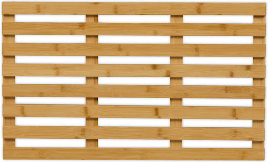 Relaxdays Badematte Hölzernes 10050284_59 Natürliche 40x40cm