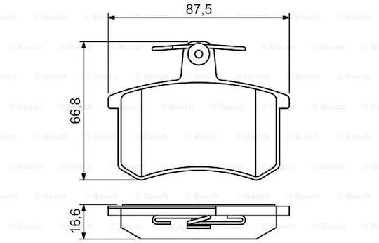 Bosch Brake Pad Set Disc Brake 0 986 494 846