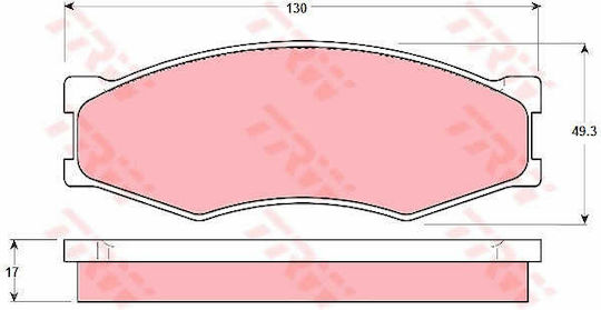Set Plăcuțe De Frână Trw Gdb318 Disc Frână