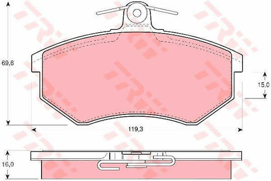 Trw Gdb430 Brake Pad Set Disc Brake