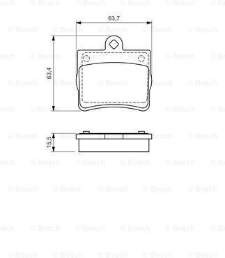 Комплект Спирачни Накладки Bosch Disc Brake Pad Set 0 986 494 017