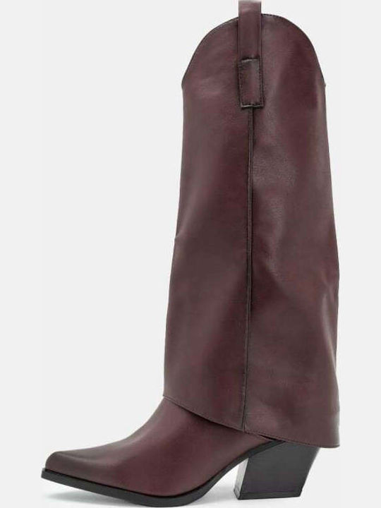 Cizme Dama Cowboy Burgundia