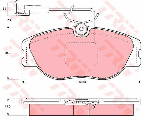 Trw Gdb1058 Disc Brake Pad Set
