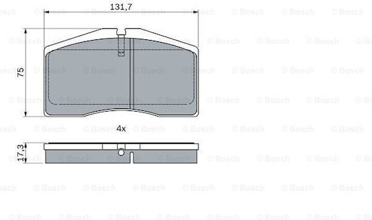 Bosch Brake Pad Set Disc Brake 0 986 494 950