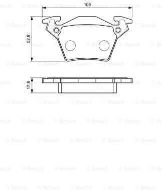 Bosch Brake Pad Set Disc Brake 0 986 460 002