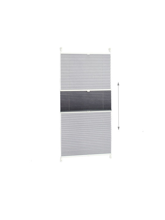 Relaxdays Rolete Geam Semi-Blackout Gri Lățime130xÎnălțime60cm 10021311_741