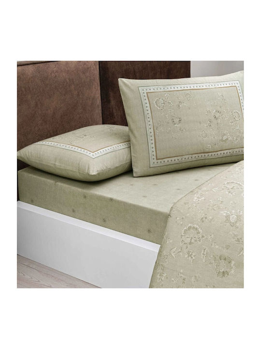 Tac Set Huse Pentru Pilote 200x220cm Dublu Cu 2 Fețe De Pernă & 1 Cearceaf Bej