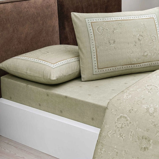 Tac Set Huse Pentru Pilote 200x220cm Dublu Cu 2 Fețe De Pernă Și 1 Cearșaf Bej