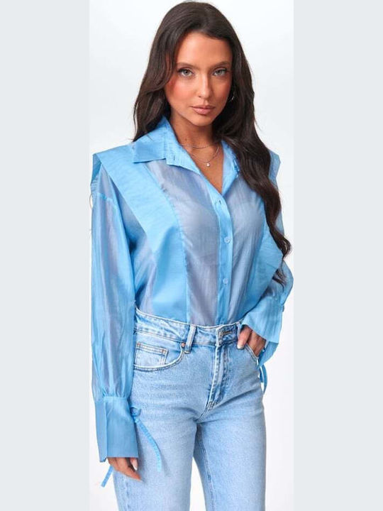 Long Sleeve Women's Shirt Blue