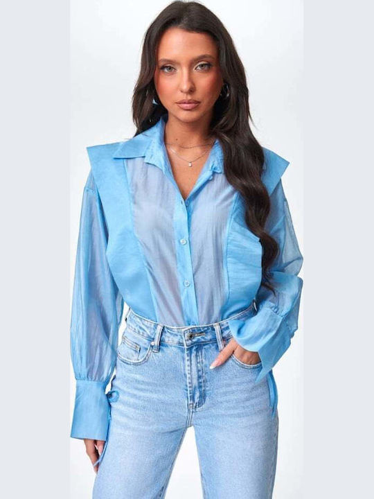 Long Sleeve Women's Shirt Blue