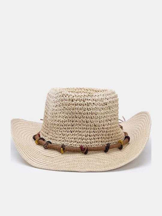 Decoro Women's Wicker Western Hat Beige