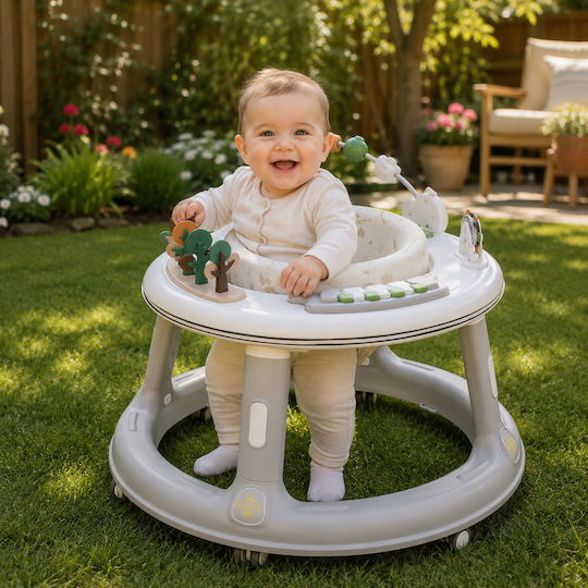ForAll Baby Walker with Music for 6+ Months Gray