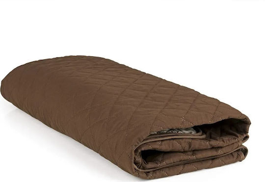 Maxx World Husă Elastică Impermeabilă Pentru Canapea Cu Două Locuri Maro/Bej 180x240cm