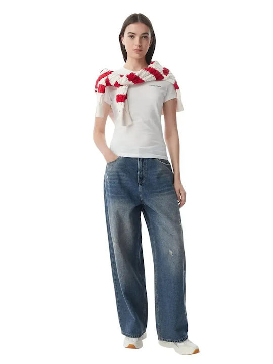 Дамска Crop Тениска Бяла