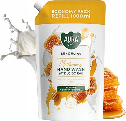 Aura Greca Refill Bubble Bath with Honey for Nourishing 1000ml
