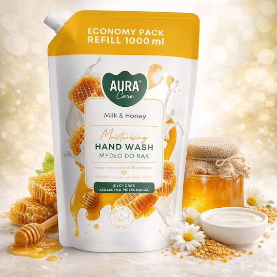 Aura Greca Refill Bubble Bath with Honey for Nourishing 1000ml