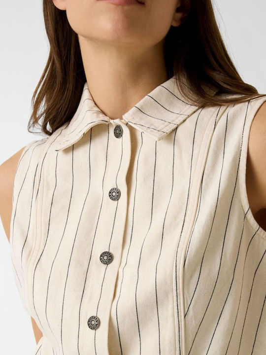 Long Sleeve Women's Shirt Ecru
