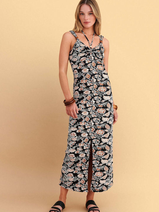 Summer Midi Dress Black 9923500 Multicolor