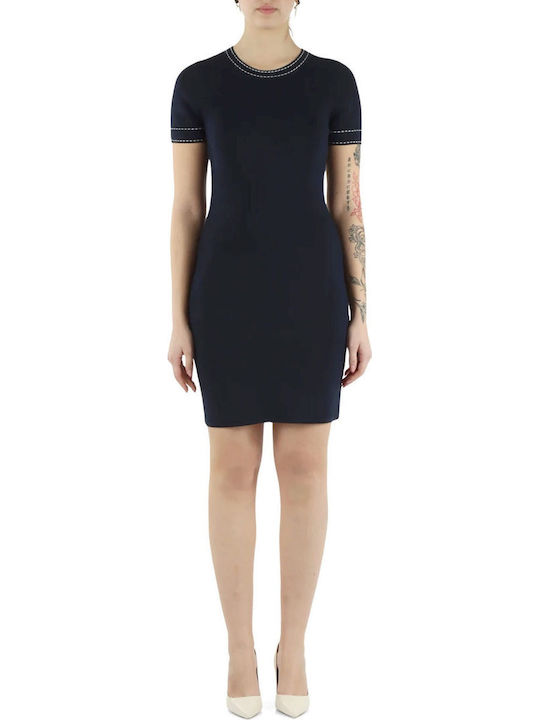 Summer Mini Dress Navy Blue