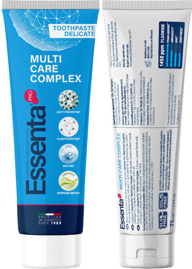 Essenta Pro Οδοντόκρεμα για Πλάκα & Τερηδόνα 75ml