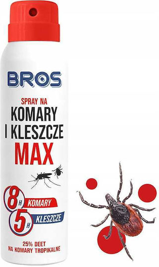 Bros Max Insektenschutzmittel Spray DEET Geeignet für Kinder 90ml 2 Stück