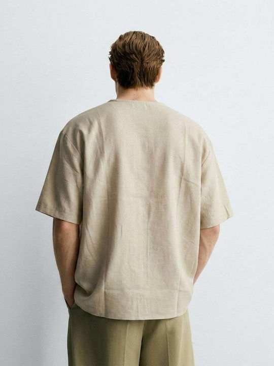 T-shirt Μπεζ