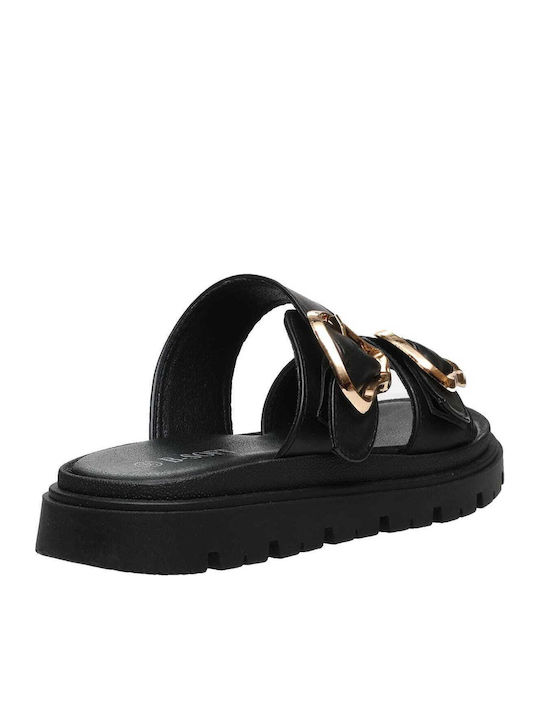 Damen Anatomische Flatforms Schwarze