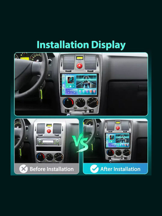 Car Audio System for Hyundai Getz 2002-2011 Bluetooth USB WiFi GPS Apple CarPlay Android Auto with 9" Touch Screen