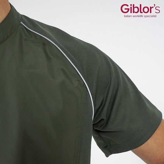 Giblor's Σακάκι Σεφ 100% Microfiber Χακί