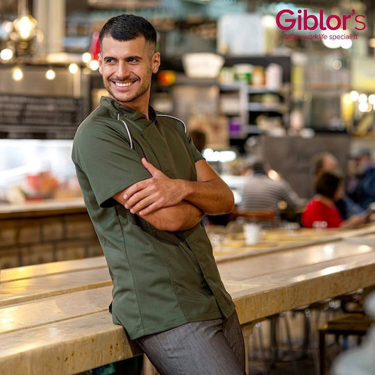 Giblor's Σακάκι Σεφ 100% Microfiber Χακί
