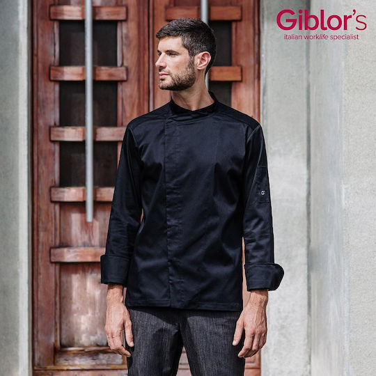 Giblor's Chef Coat 100% Cotton Black
