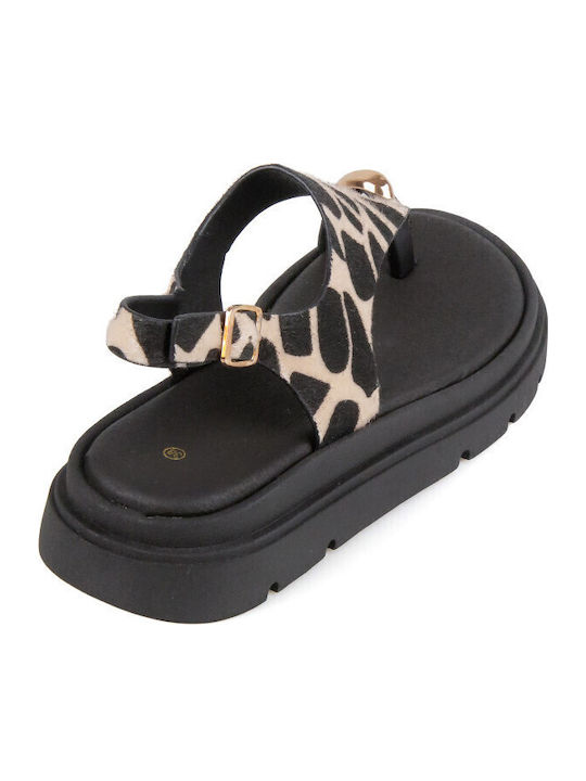 Γυναικεία Σανδάλια Flatforms Μαύρα