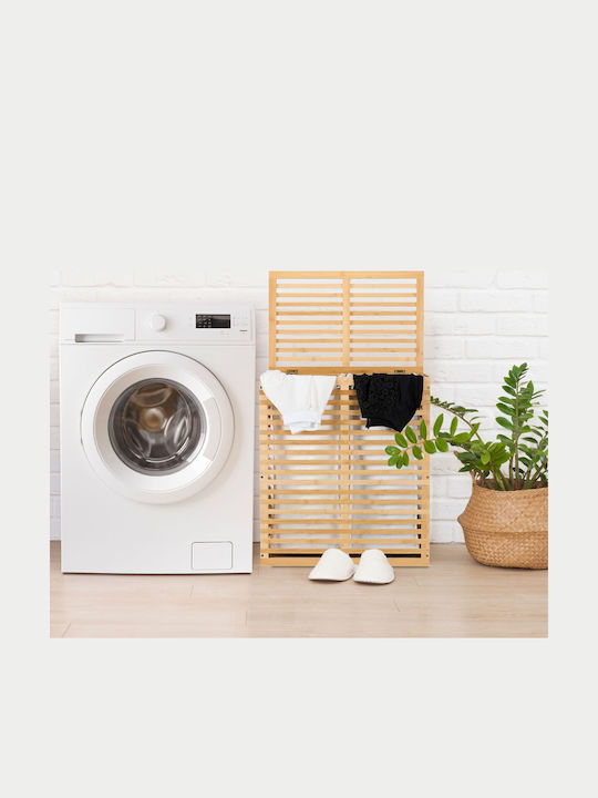 Relaxdays Καλάθι Απλύτων Bamboo 61x53x35cm Μπεζ